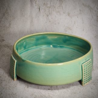 Vaso Verde per ikebana con piedini