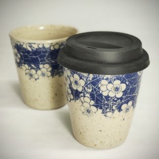 Bicchieri DECO FLOWERS grandi con coperchio
