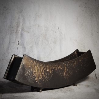 Vaso curvo bronzo
