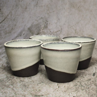 4 Bicchierini da caffè o liquore BIANCHI