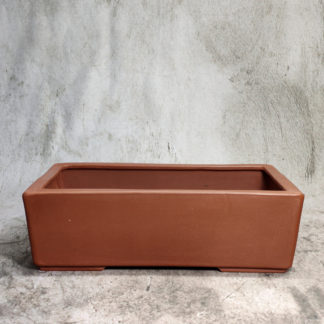 Vaso per Bonsai rettangolare alto non smaltato