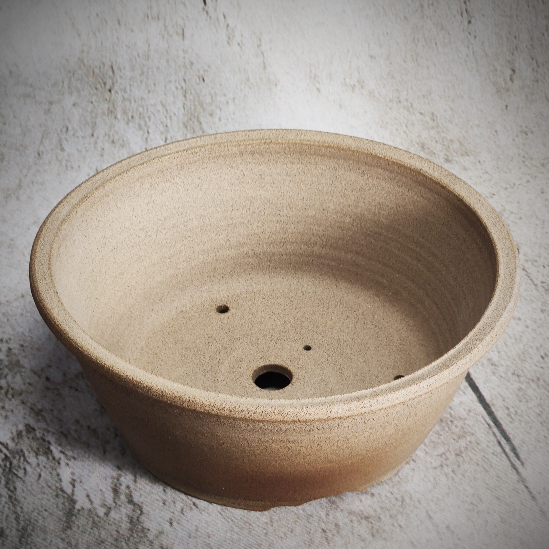 Vaso per Bonsai rotondo GRIGIO non smaltato Ø27 - immagine 2
