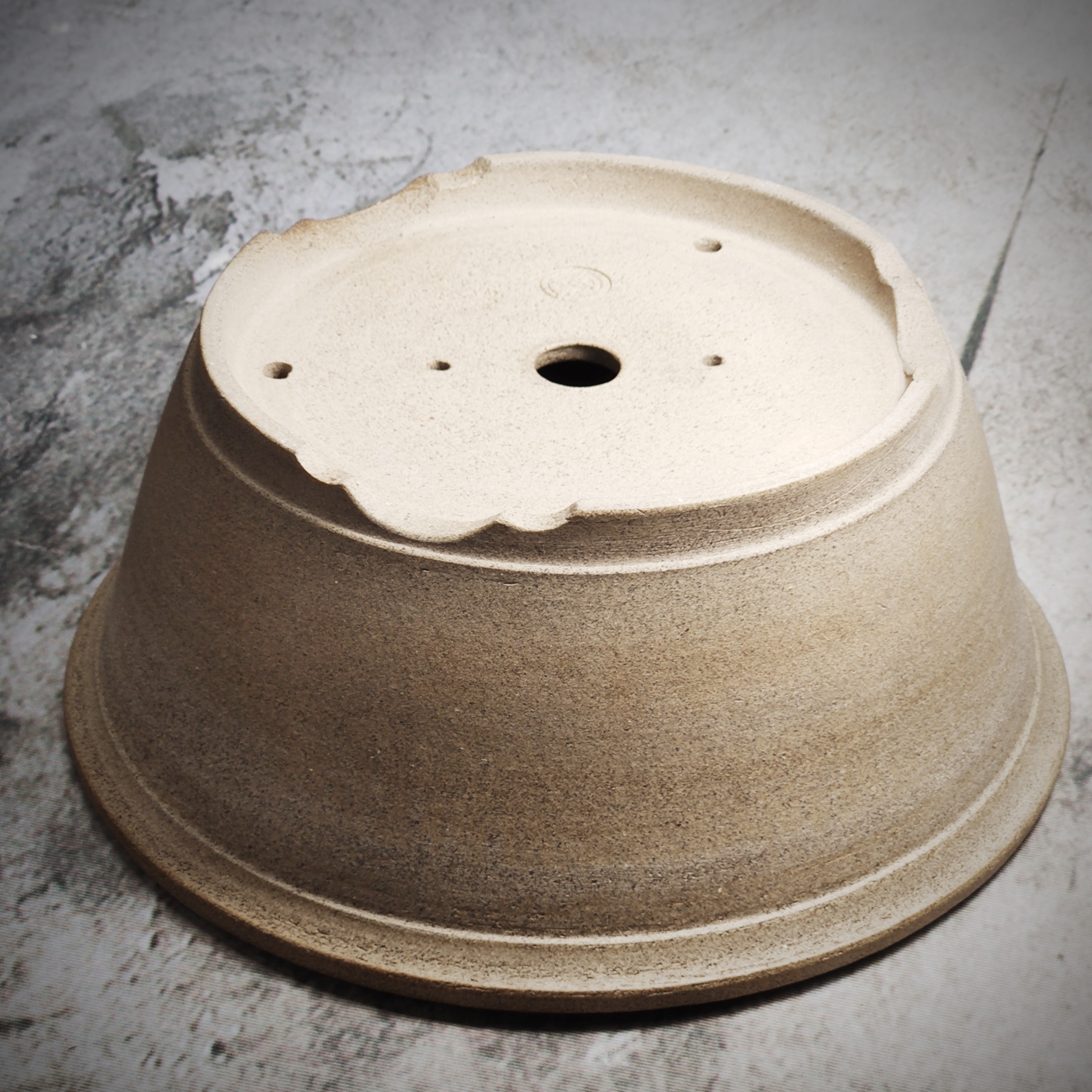 Vaso per Bonsai rotondo GRIGIO non smaltato Ø27 - immagine 3
