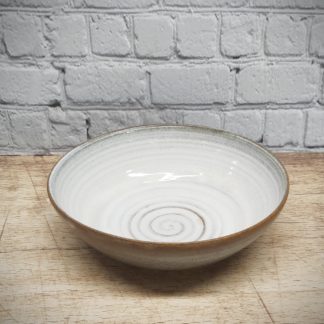 Ciotola per ramen Bianca su terra Beige