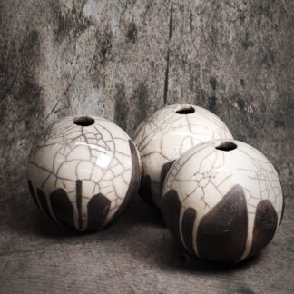 Vaso per ikebana sfere RAKU