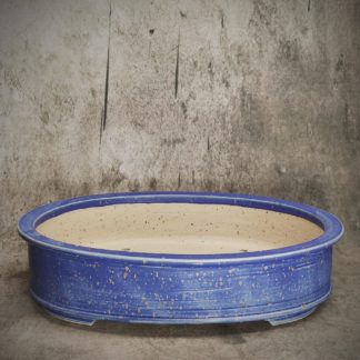 Vaso BLU matt per Bonsai ovale