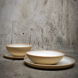 Piatto Fondo Ø18cm - Crema/Bianco