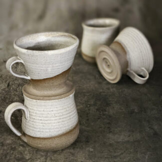 Tazza caffè con filtro Bianca Matt