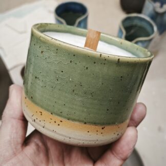 Candela verde / grezzo puntinato